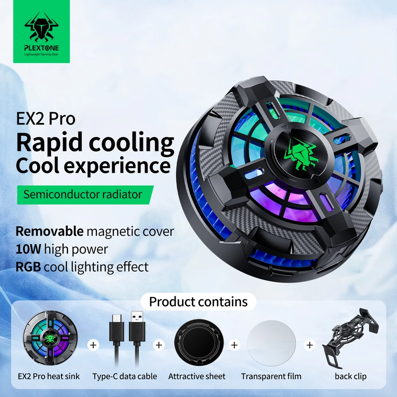 PLEXTONE EX2 Pro RGB Magnetic Gaming Cooler