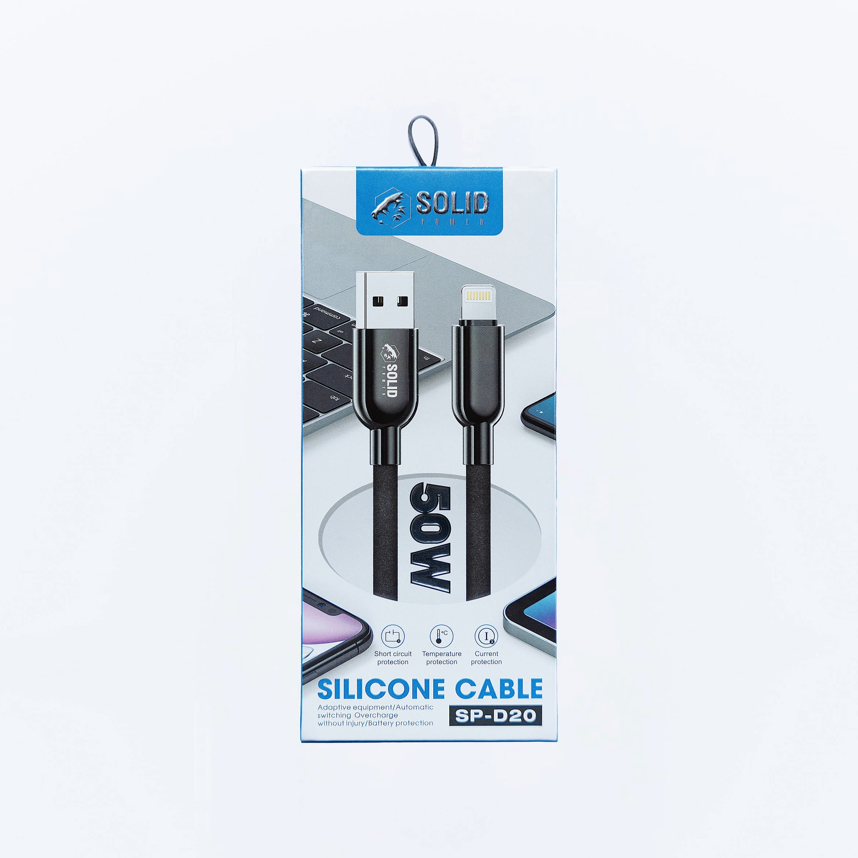 SOLID POWER 50W Silicone Data Cable (Iphone) (SP-D20)