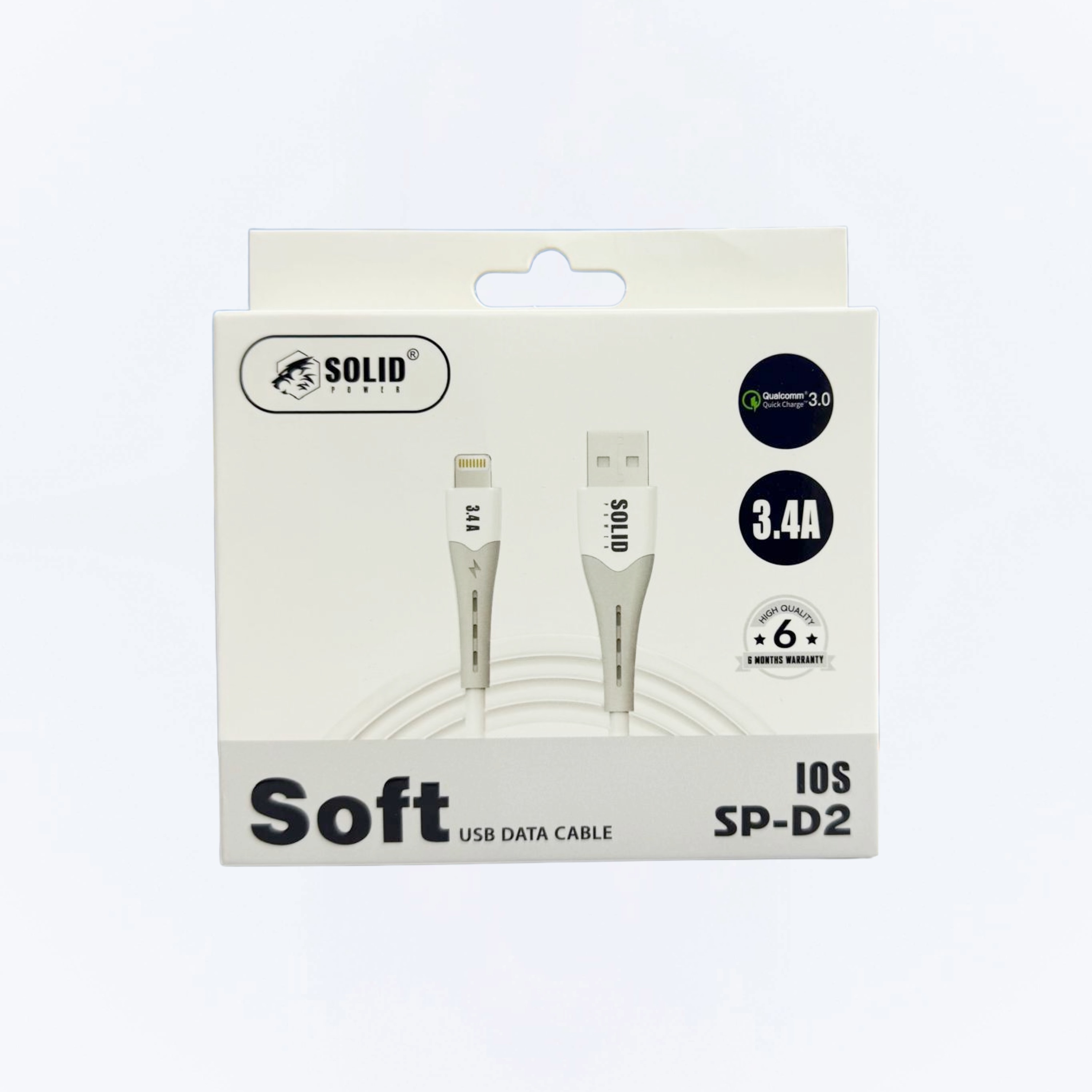 SOLID POWER Soft USB Data Cable (Iphone) (SP-D2)