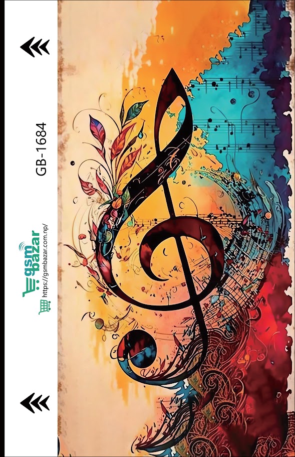 Music Symbol Mobile Skin Premium 3D EMBOSSED DESIGNS