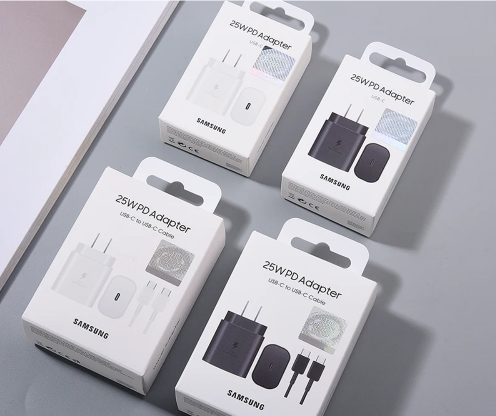 25W USB C Super Fast Charger with 5FT Type C Cable for Samsung