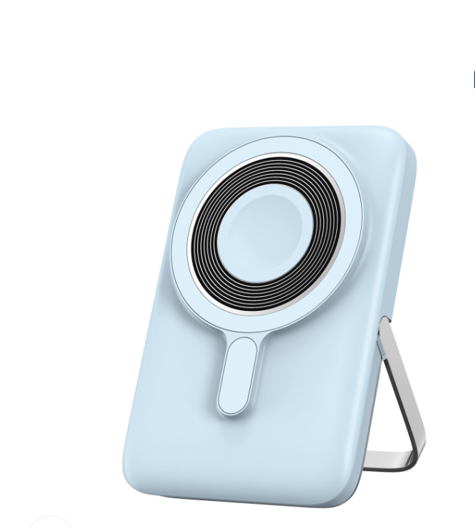 WiWU Wi-P018 Elite Power Bank 10000mAh Strong Magnetic Wireless Charging With Stand – Blue